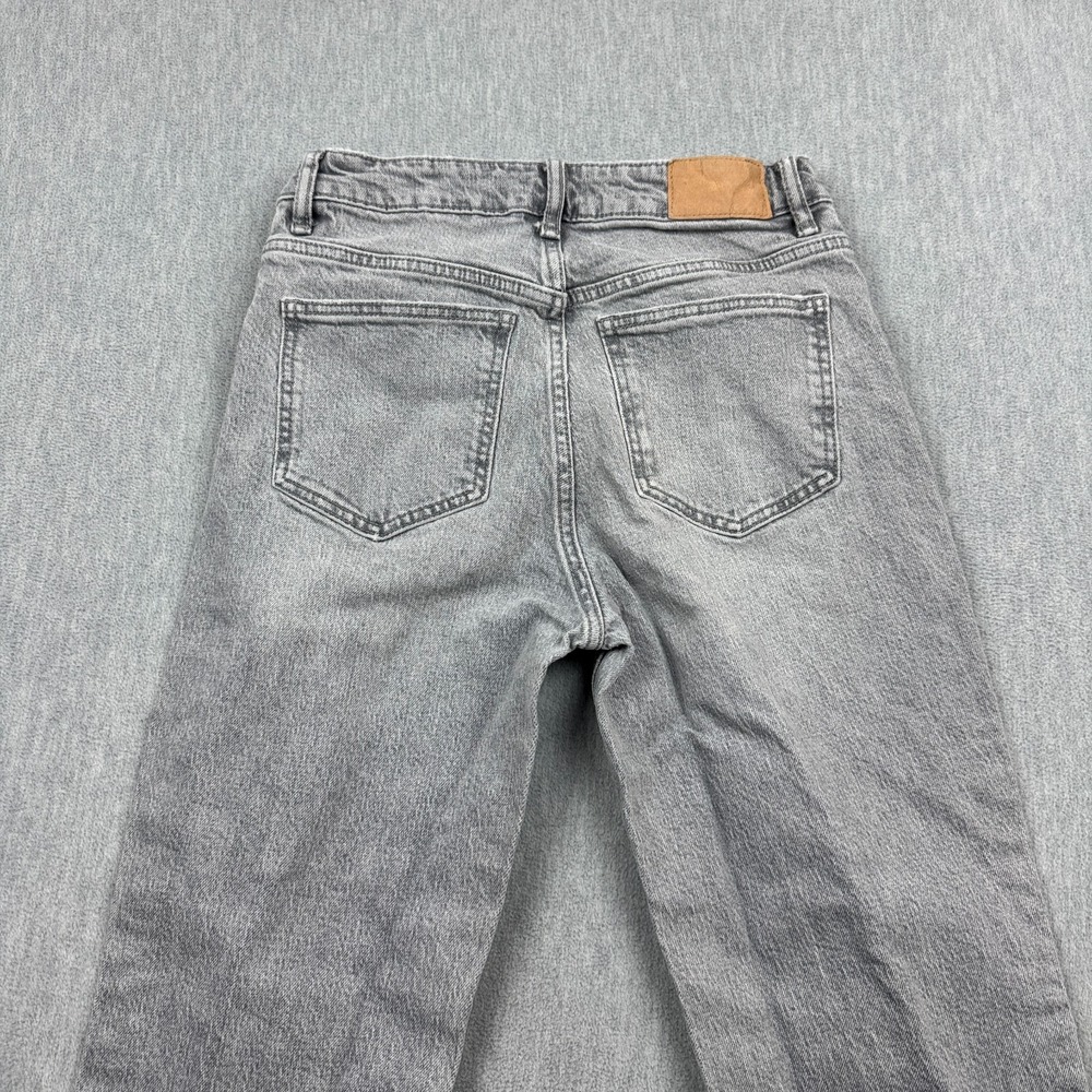 Zara Jeans Womens 4 Fit 26X32 Gray Washed Slim Straight Denim Casual‎ Mid Rise - Picture 10 of 12